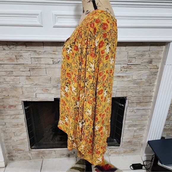 Jones‎ New York orange and red floral boho blouse plus size 3X New!!! - Picture 4 of 8